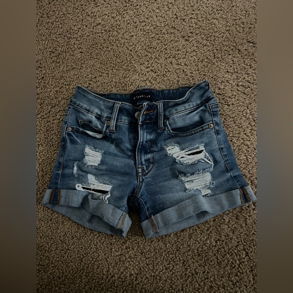 Low Rise Midi Aeropostale Jean Shorts
